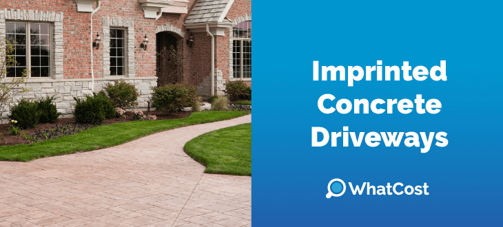 imprinted concrete driveway