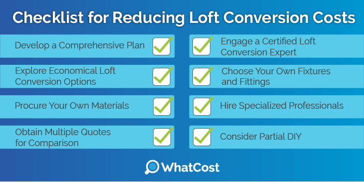 Checklist for reduction loft conversion cost