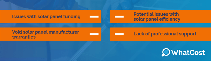 disadvantages of DIY solar systems
