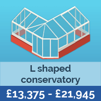 T shaped conservatory price range UK