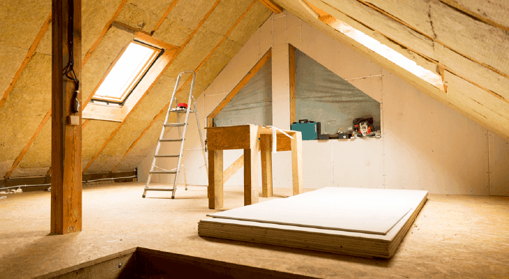 Loft conversion attic