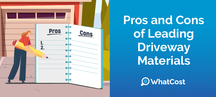 Pros and cons of leading driveway materials