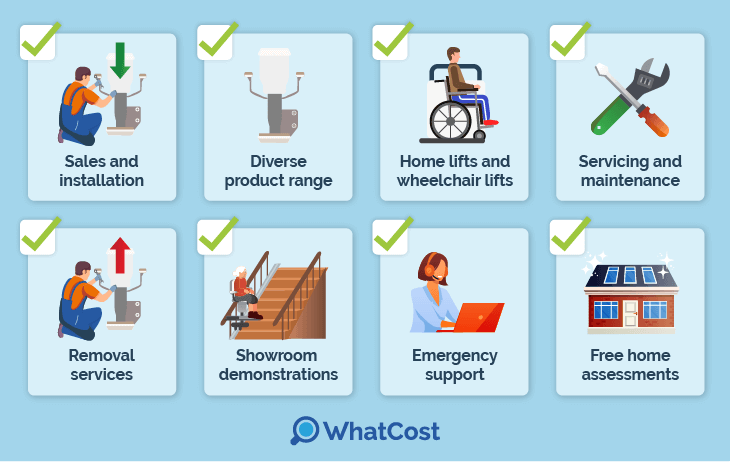 What services do 1st Choice stairlifts provide?