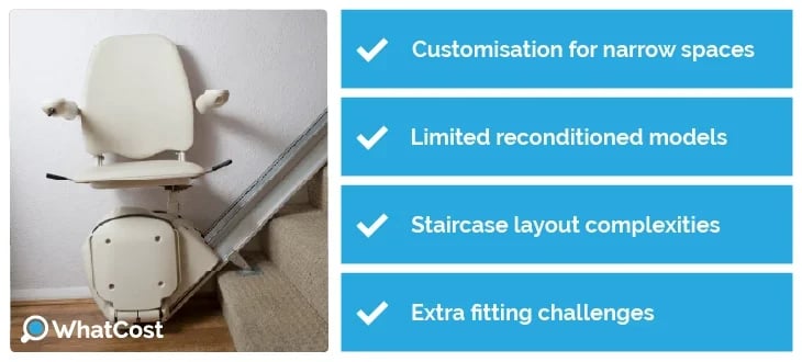 factors affecting stairlifts for narrow stairs prices in the uk