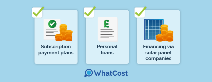 Financing options for solar panels