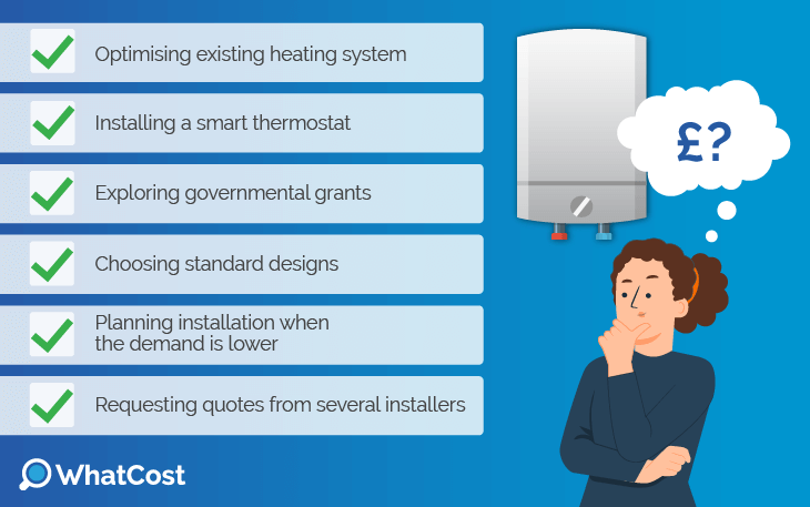 how to save on central heating installation