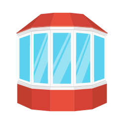 Curved Bow Window